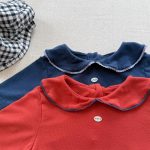 【80-130cm】半袖Ｔシャツ 女の子 折り襟 無地 - 画像 (11)