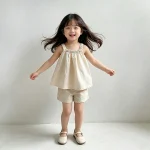 【70-120cm】キャミセットアップ ベビー 韓国風 シンプル - 画像 (5)