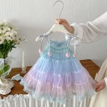 【73-100cm】ワンピース ベビー スウィート グラデーション キャミプリンセス - 画像 (2)