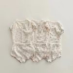 【73-100cm】セットアップ ベビー ソフト 花柄
