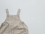 【66-100cm】セットアッ プ ベビー 韓国風 ドット&チェック3点 - 画像 (23)