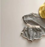 【66-90cm】セットアップ ベビー ボーダー カジュアル - 画像 (6)