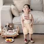 【73-90cm】セットアップ ベビー ポケットサロペット&ボーダーTシャツ - 画像 (7)