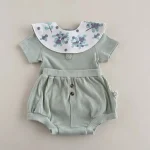 【73-100cm】セットアップ ベビー ナチュラル リブシンプル - 画像 (9)