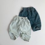 【80-130cm】ワイドパンツ 男の子 伸縮ウエスト デニム - 画像 (2)