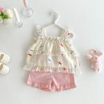 【73-120cm】キャミソール or ショートパンツ ベビー 女の子 カラフル