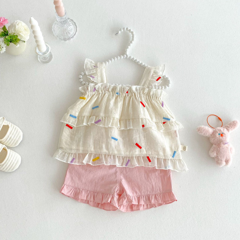 06_0ba1ed44-5e48-4bac-b5fe-20e03b2c9bd7.jpg 【73-120cm】キャミソール or ショートパンツ ベビー 女の子 カラフル - 画像 (1)