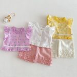 【73-100cm】トップス ベビー フリルスリーブ おしゃれ - 画像 (2)