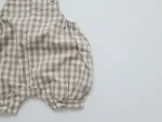 【66-100cm】セットアッ プ ベビー 韓国風 ドット&チェック3点 - 画像 (24)
