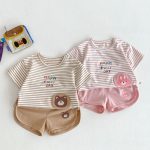 【73-100cm】セットアップ ベビー ボーダー かわいい - 画像 (4)