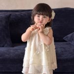 【73-100cm】ワンピース ベビー 立体 フラワー おしゃれ - 画像 (2)