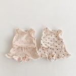 【80-130cm】セットアップ ベビー 女の子 レース ハート - 画像 (3)