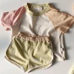 【73-120cm】セットアップ ベビー 韓国風 カラー切り替え - 画像 (18)