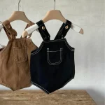 【66-90cm】ロンパース ベビー ポケット付き サロペット - 画像 (8)