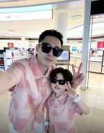 【90-150cm+親サイズ】ワンピースorシャツorショートパンツ 親子ペア ビーチ グラデーション - 画像 (8)