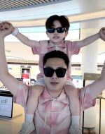 【90-150cm+親サイズ】ワンピースorシャツorショートパンツ 親子ペア ビーチ グラデーション - 画像 (9)