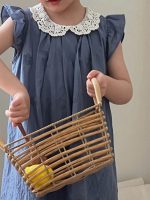 【90-140cm】ワンピース 女の子 折り襟 レース - 画像 (10)
