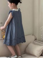 【90-140cm】ワンピース 女の子 折り襟 レース - 画像 (8)