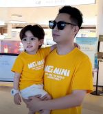 【80-150cm+親サイズ】Tシャツorショートパンツ 親子ペア お出かけに 英字 - 画像 (8)