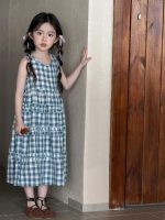 【90-150cm】ワンピース 女の子 チェック柄 韓国風