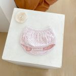 【66-100cm】トップス&ブルマ ベビー ピンク 蝶結び付き ドット - 画像 (10)
