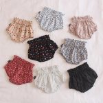 【66-100cm】ショートパンツ ベビー 韓国風 小花柄 - 画像 (2)