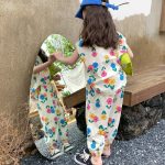 【予約販売】【80-140cm】セットアップ 女の子 カラフル フラワー カジュアル - 画像 (6)