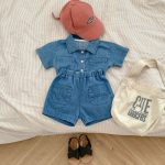 【73-120cm】セットアップ デニム オシャレ カジュアル