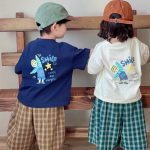 【90-160cm】半袖Tシャツ 男の子 バックプリント カジュアル - 画像 (2)