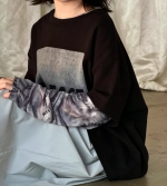 【90-160cm】Tシャツ 女の子 アルファベット プリント - 画像 (8)