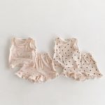 【80-130cm】セットアップ ベビー 女の子 レース ハート - 画像 (5)