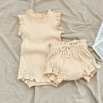 【66-90cm】ロンパース or ボトムス ベビー ノーカラー フリルリーブ - 画像 (19)