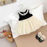 【73-120cm】ワンピース ベビー カラー バリドット - 画像 (8)