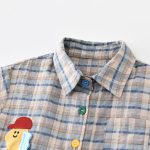 【73-120cm】Ｔシャツ 恐竜 チェック 男の子 トップス - 画像 (7)