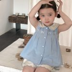 【80-130cm】トップスorショートパンツ 女の子 蝶結び 刺繍 シンプル - 画像 (5)