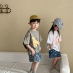 【90-150cm】Tシャツ フルーツ 文字柄 シンプル ゆったり - 画像 (10)