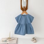 【66-100cm】サロペットorワンピースorセットアップ デニム 無地 - 画像 (6)