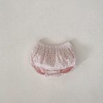 【66-100cm】トップス&ブルマ ベビー ピンク 蝶結び付き ドット - 画像 (13)