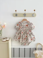 【66-100cm】セットアップ ベビー フリル 小花柄 - 画像 (8)