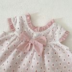 【66-100cm】トップス&ブルマ ベビー ピンク 蝶結び付き ドット - 画像 (15)