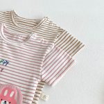 【73-100cm】セットアップ ベビー ボーダー かわいい - 画像 (13)