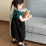 【80-130cm】ドットベスト or サロペット 女の子 可愛い お出かけに - 画像 (5)