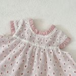 【66-100cm】トップス&ブルマ ベビー ピンク 蝶結び付き ドット - 画像 (16)
