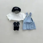 【73-100cm】サロペット  ベビー ポケット付き デニム - 画像 (9)