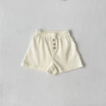 【73-100cm】ボトムス ショートパンツ ベビー 韓国風 ボタン付き - 画像 (10)