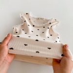 【80-130cm】セットアップ ベビー 女の子 レース ハート - 画像 (8)