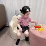 【66-100cm】ショートパンツ ベビー 韓国風 小花柄 - 画像 (5)