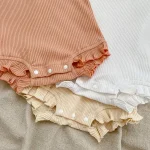 【66-90cm】ロンパース or ボトムス ベビー ノーカラー フリルリーブ - 画像 (25)