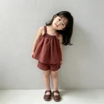 【70-120cm】キャミセットアップ ベビー 韓国風 シンプル - 画像 (16)