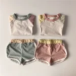 【73-120cm】セットアップ ベビー 韓国風 カラー切り替え - 画像 (17)